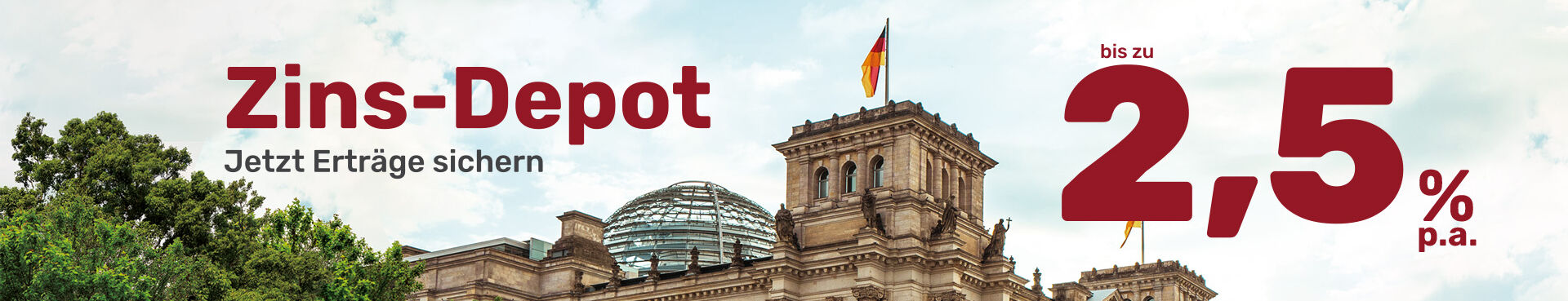 Jetzt Zinserträge sichern! Zins-Depot