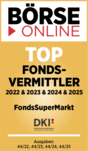 Auszeichnung von BÖRSE ONLINE: Top Fondsvermittler
