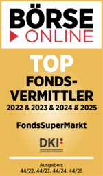 Auszeichnung von BÖRSE ONLINE: Top Fondsvermittler