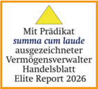 DJE Kapital ausgezeichnet mit "summa cum laude" von Elite Report