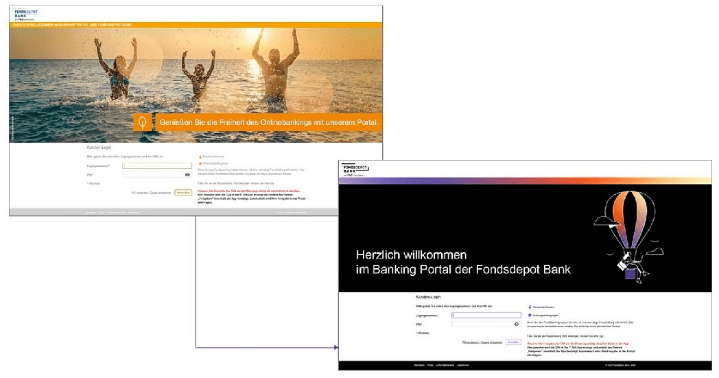Neues Banking-Portal der Fondsdepot Bank
